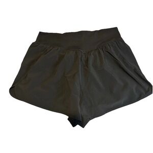 Offline By Aerie Real Me Women's Flowy Shorts Black Size Large